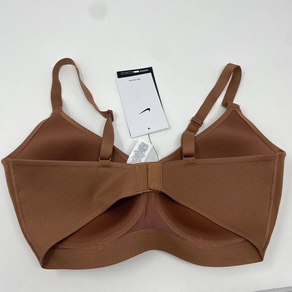 Nike Alate Minimalist Low Support Brown Padded Sports Bra Size Small Cup C-E - Picture 5 of 8